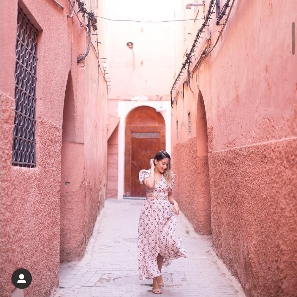 Nightcap Clothing Moroccan tile top and skirt set